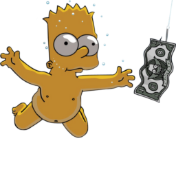 Bart Simpson 06 Nirvana Nevermind Icon 256x256 png